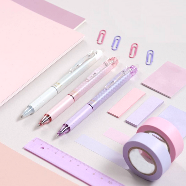 Pilot FriXion Ball Knock Retractable Gel Pen - 0.5 mm - Block Check Series