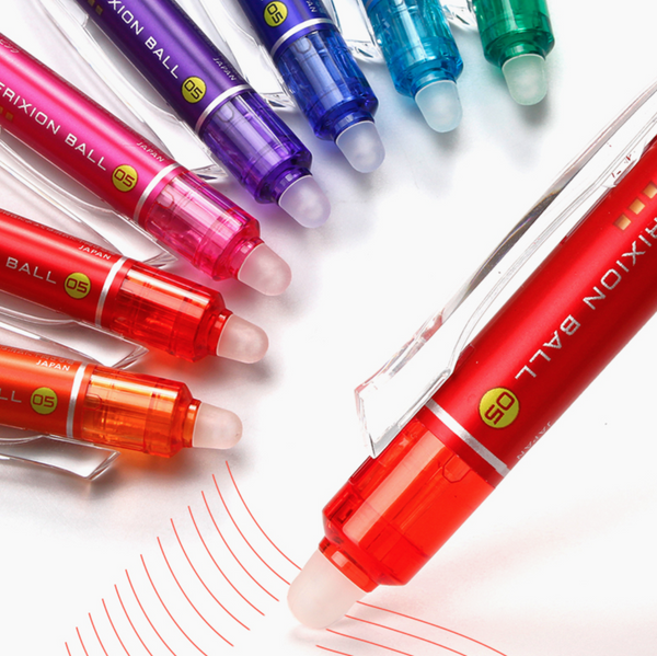 Pilot FriXion Ball Knock 05 Retractable Gel Pen - Basic Colors