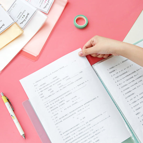 KOKUYO Pastel Cookie Clear Book - A4 - 30 Pockets