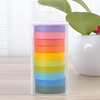 10 Psc Candy Color Decorative Adhesive Tapes