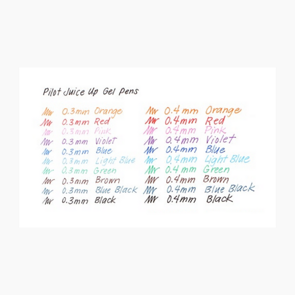 Pilot Juice Up Gel Pen - 10 Color Set