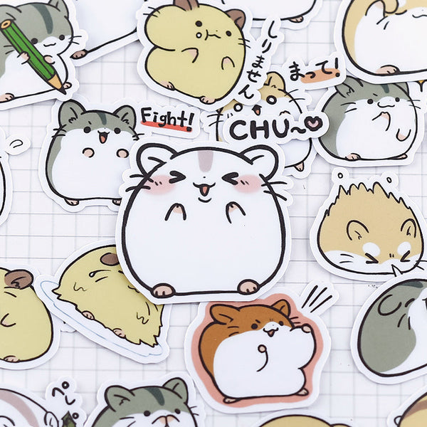 Kawaii Japanese Hamster Stickers