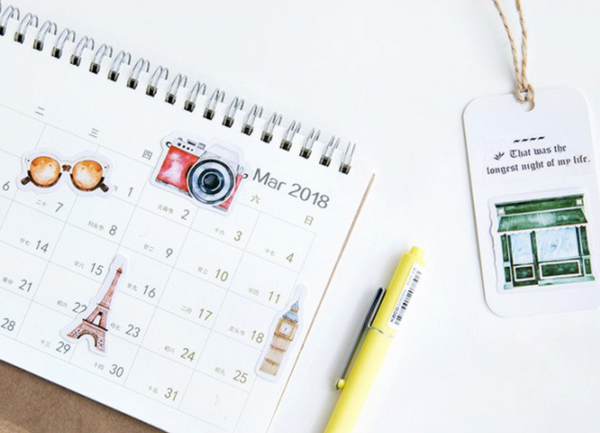 Travel Journal Decorative Paper Stickers