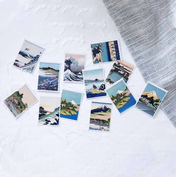 Ukiyo-e Paper Stickers