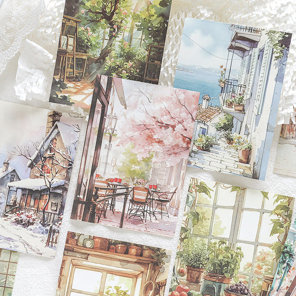 A Corner of the Landscape: Artistic Decorative Paper Set
