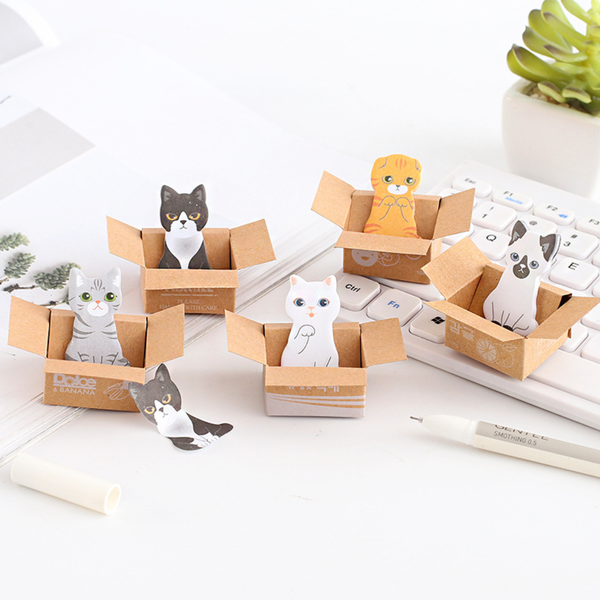 Kitty In A Box Sticky Notes