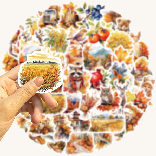 Autumn Nature & Forest Critters Stickers
