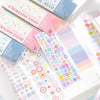 Basic Materials Sticker Book – Pastel & Neutral Palettes