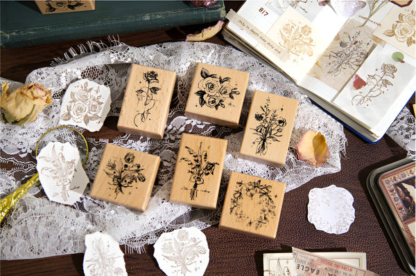 Blossom Impressions Wooden Stamps