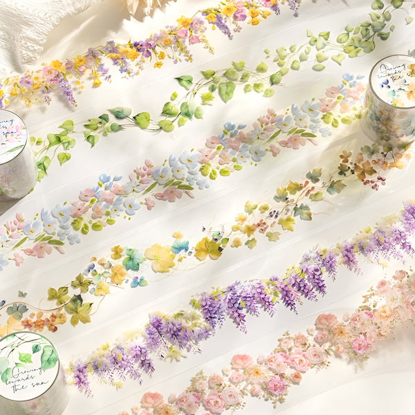 Blossoming Garland Clear Masking Tapes