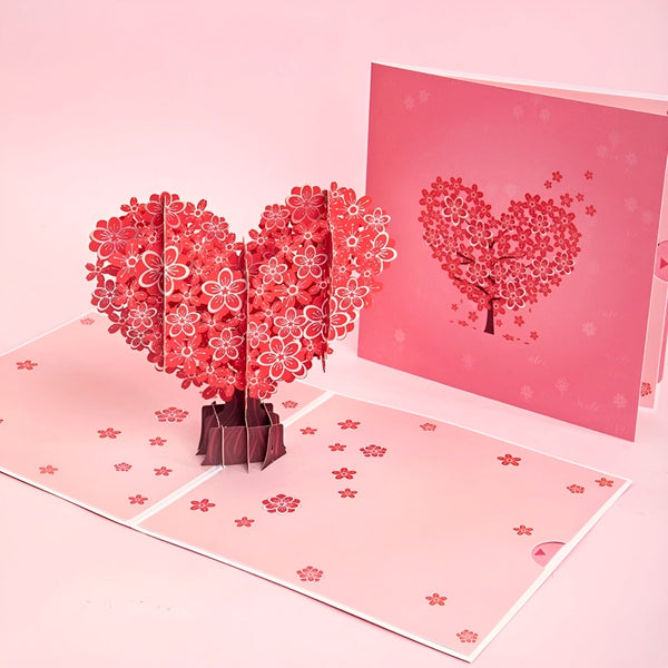 Blossoming Love 3D Pop-Up Card