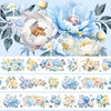 Blue Petunia Clear Washi Tape - Extra Wide