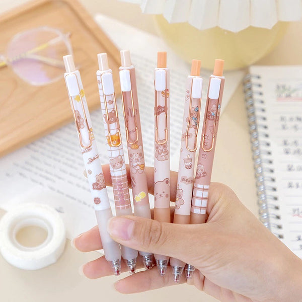 Kawaii Boba Bear Gel Pen