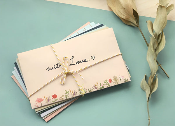 Vintage Botanical Letter Collection - Set of 6