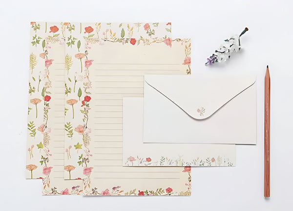 Vintage Botanical Letter Collection - Set of 6