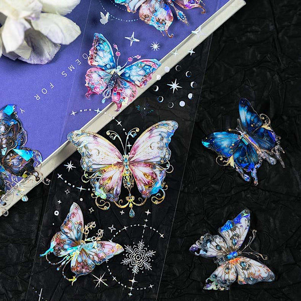 Celestial Butterflies Clear Masking Tapes