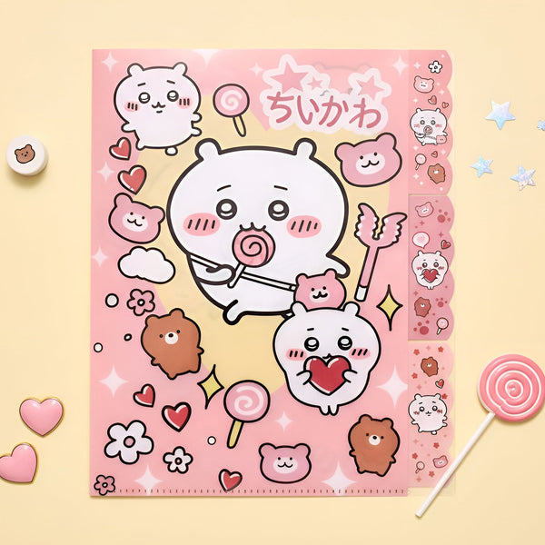 Chiikawa A4 Folder With Dividers