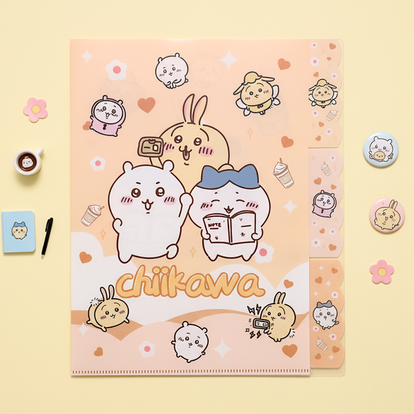 Chiikawa A4 Folder With Dividers