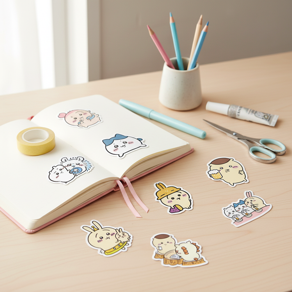 Chiikawa Happy Friends Stickers