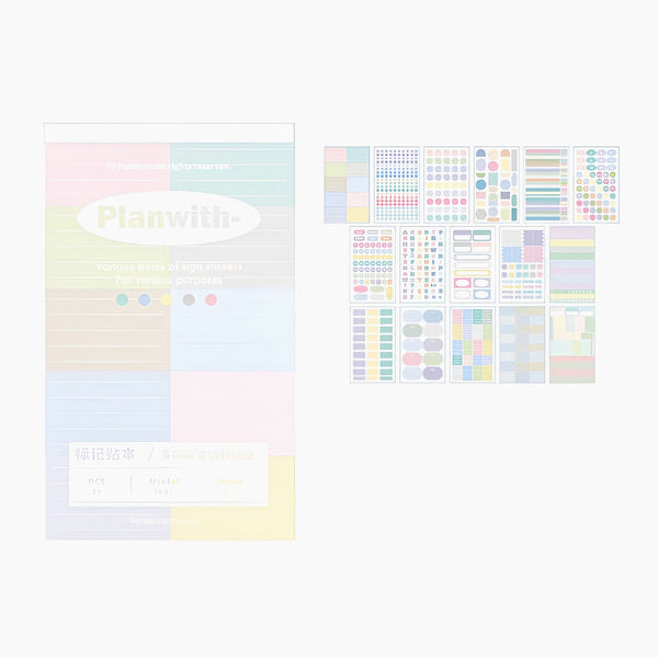 ClearView Organization Sticker Book