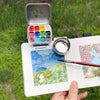 Compact Artist's Watercolor Tin Box