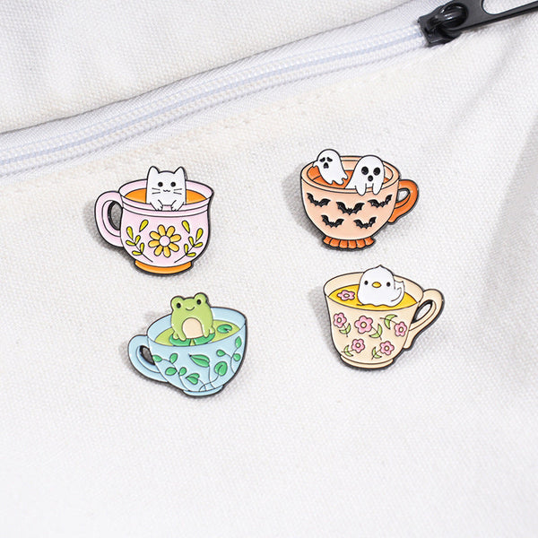 Critter Sips Enamel Pins