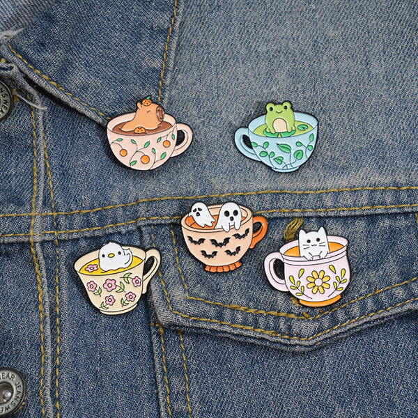 Critter Sips Enamel Pins
