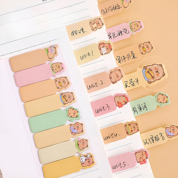 Cute Capybara Index Sticky Notes