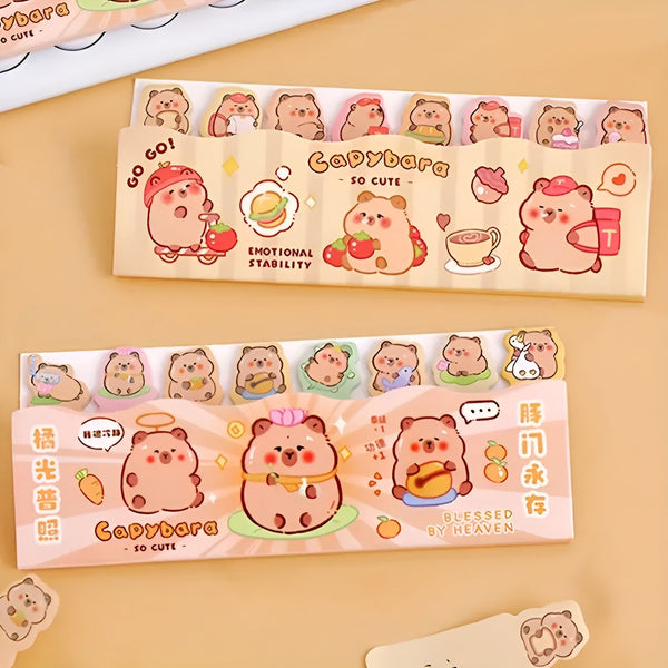 Cute Capybara Index Sticky Notes