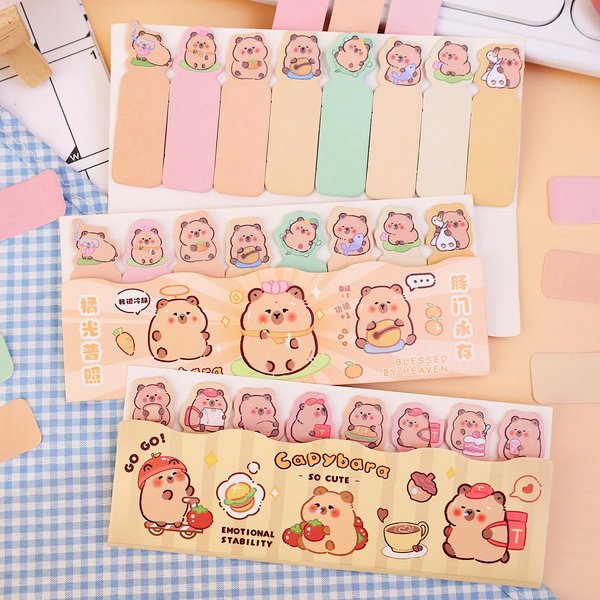 Cute Capybara Index Sticky Notes