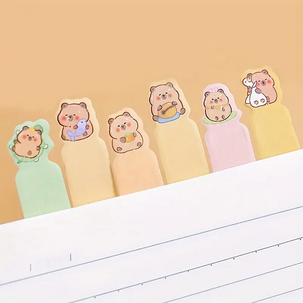Cute Capybara Index Sticky Notes