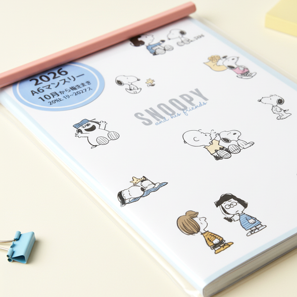 Cute Model Peanuts Snoopy 2026 Schedule Book - Snoopy & Friends - 20 IN STOCK!
