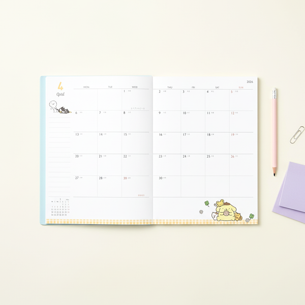 Cute Model Sanrio Characters 2026 Schedule Book - Snack Break - 10 IN STOCK!