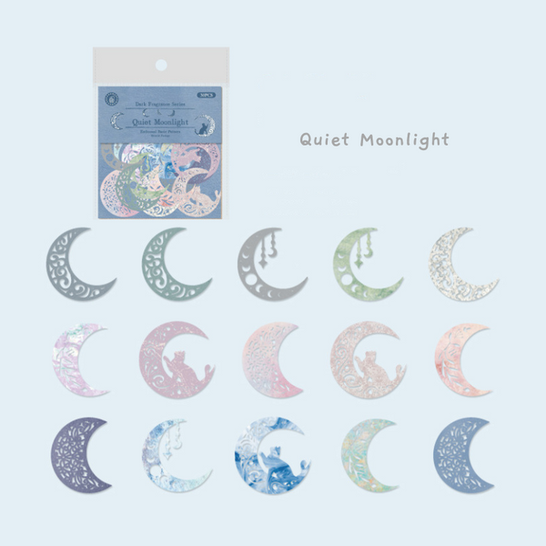 Dark Fragrance Series Lace Stickers