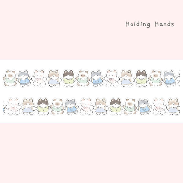 Doki-Doki Kitty Die-Cut Masking Tapes