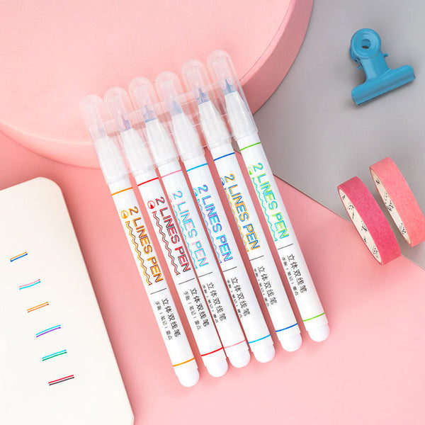Double Line Color Pen