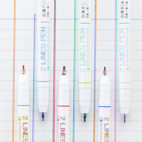 Double Line Color Pen