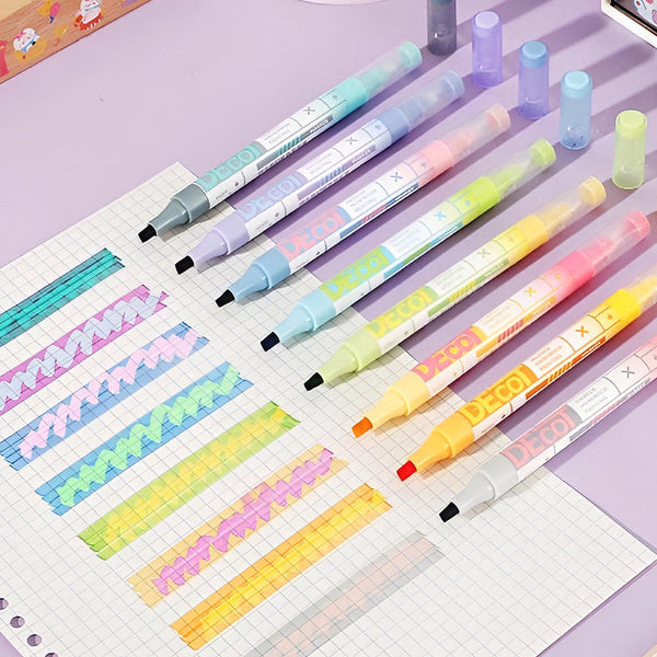 DreamShift DecoT Magic Double-Sided Color Markers - Set of 8