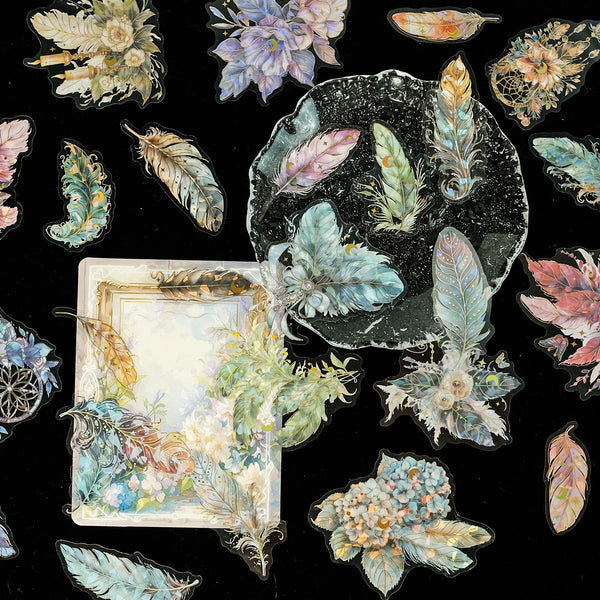 Dreamweaver Feathers Holo Stickers