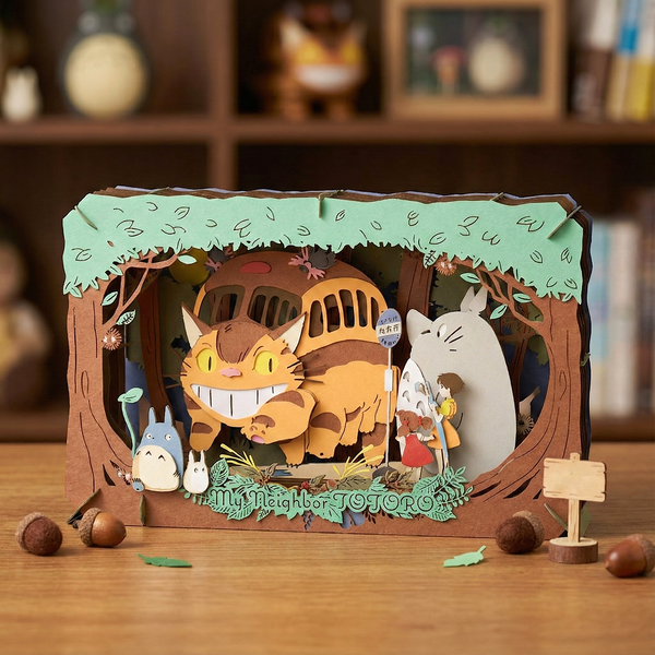 Ensky My Neighbor Totoro Paper Theatre - Arrival of the Catbus
