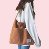 Everyday Corduroy Shoulder Tote