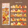 Fall Leaves Long Strip Stickers
