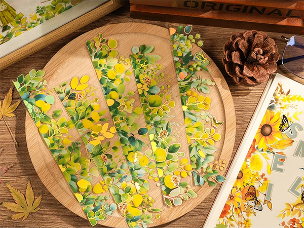 Fall Leaves Long Strip Stickers