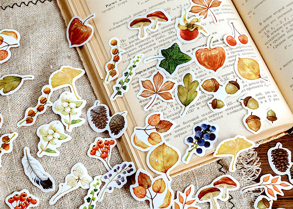Forest Plants Paper Stickers