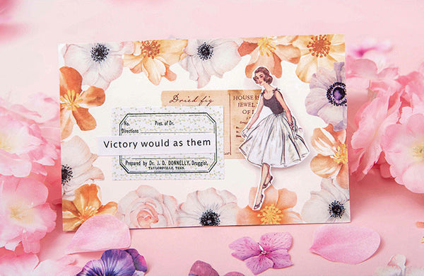 Floral Blossom Washi Sticker Roll