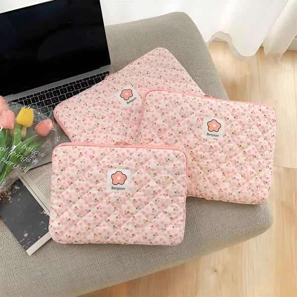 Floral Pattern Laptop Sleeve
