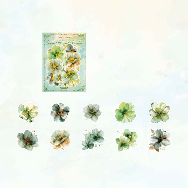 Floral Whispers Bronzing Stickers