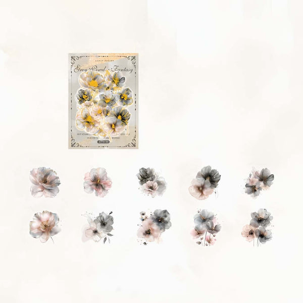 Floral Whispers Bronzing Stickers