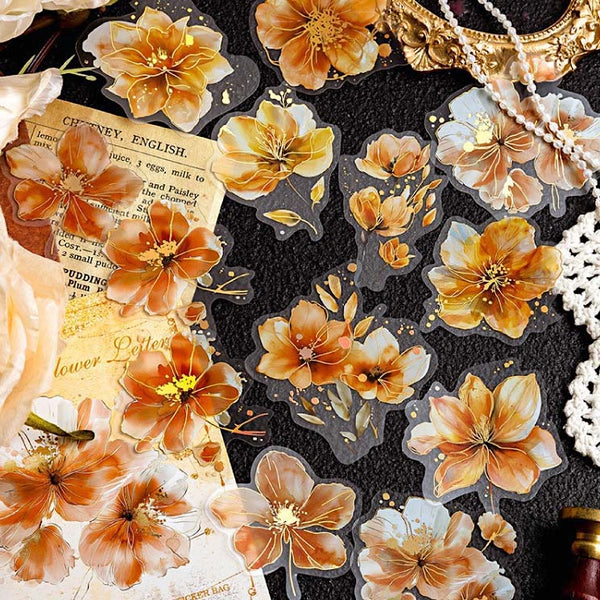 Floral Whispers Bronzing Stickers