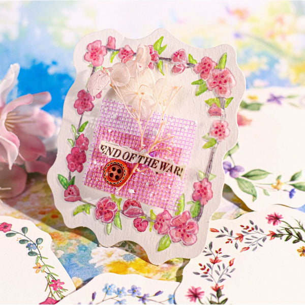 Floral Wreath Series Decorative Paper